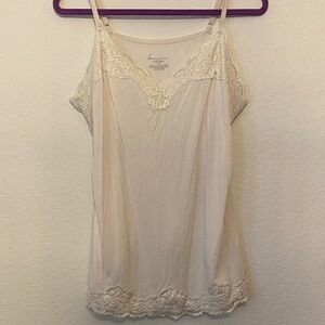 Lane Bryant Cream Lace Cami Top